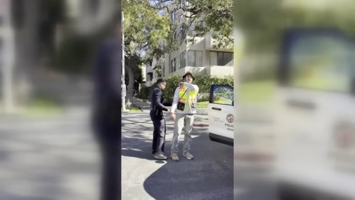 A traffic safety advocate was arrested by Los Angeles police after he was accused of vandalizing street property for painting an unpermitted crosswalk in West...