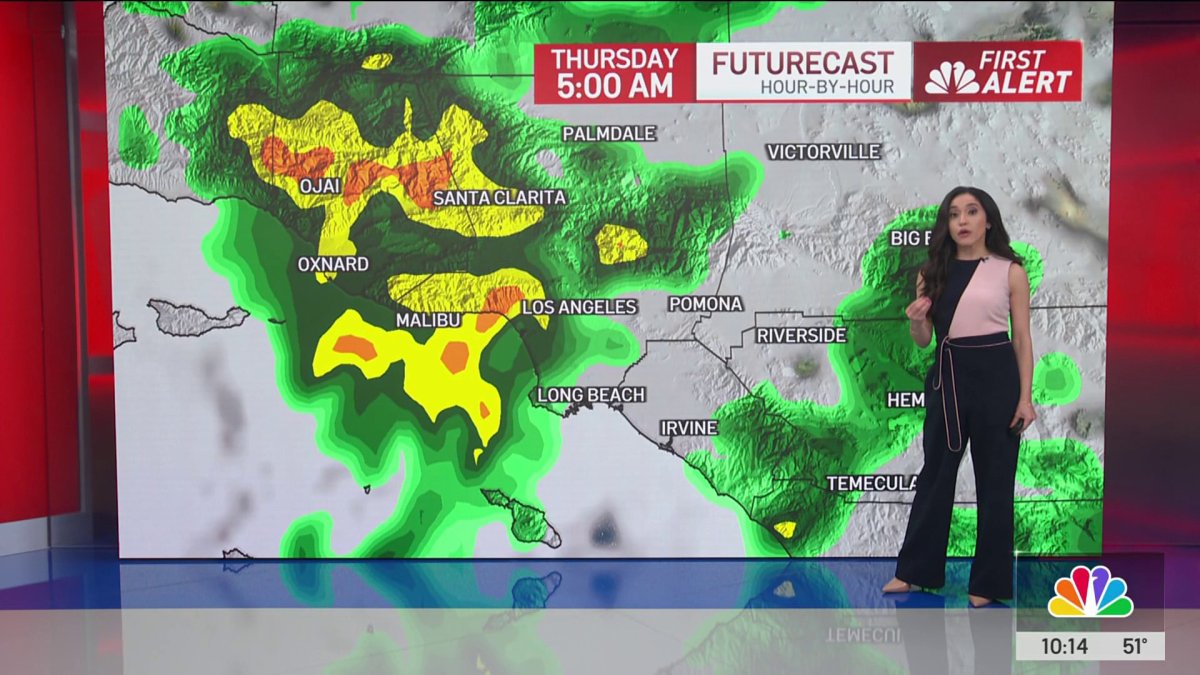 First Alert Forecast: Ringing in the New Year with rain – NBC Los Angeles