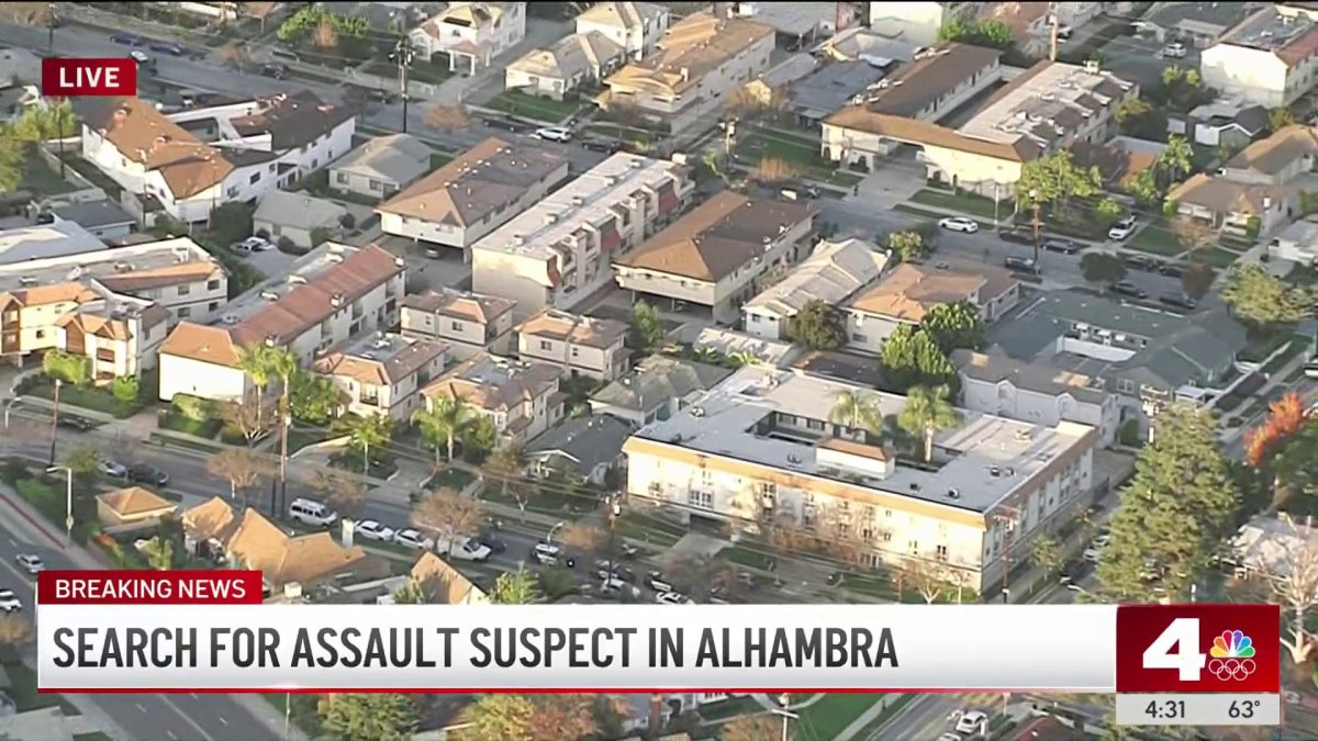 Police search for assault suspect in Alhambra – NBC Los Angeles