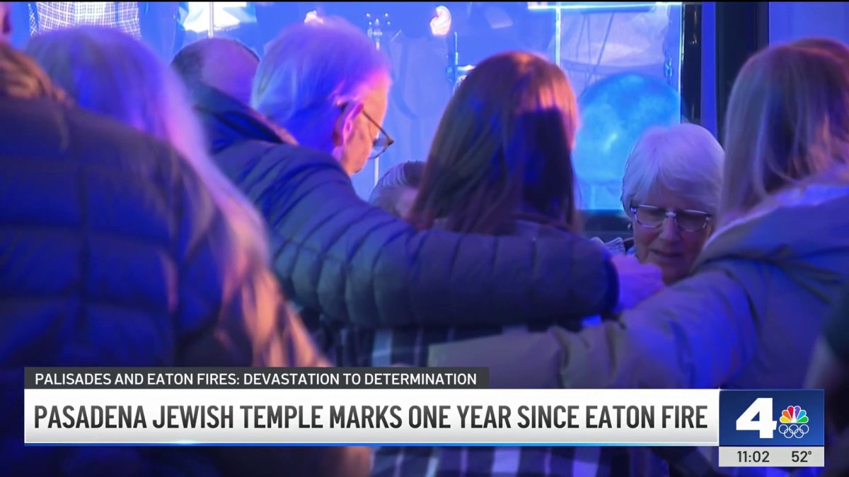 Pasadena Jewish Temple marks one year since Eaton Fire