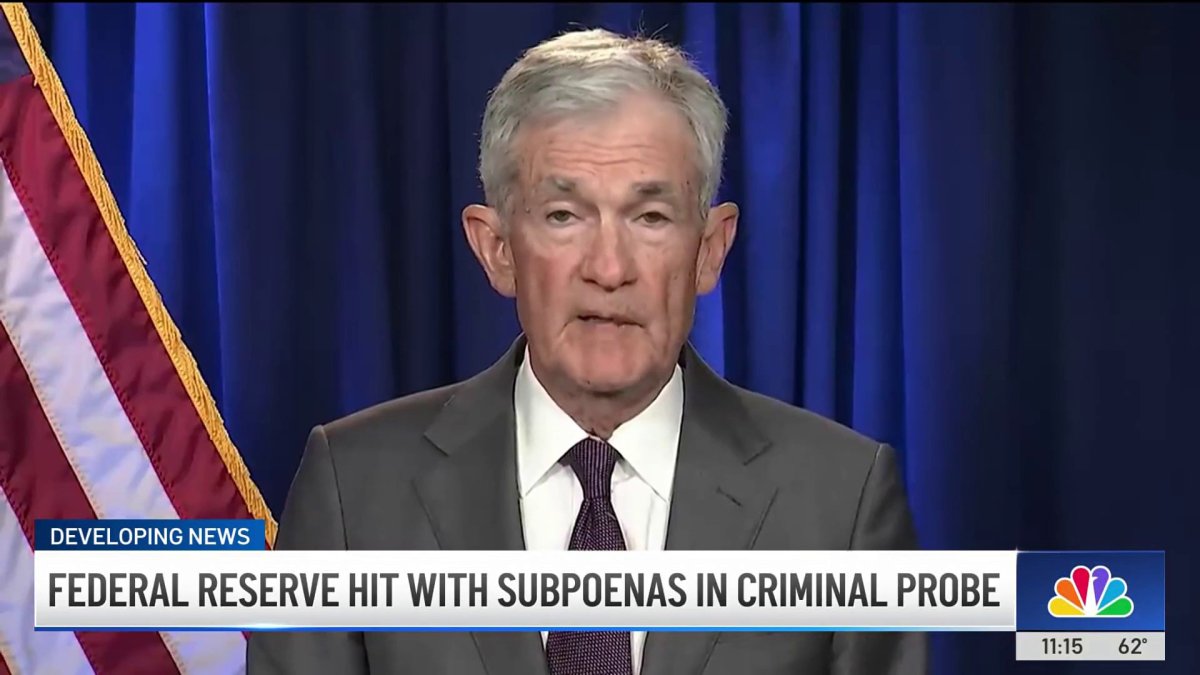 Fed chair says Federal Reserve was hit with subpoenas from DOJ
