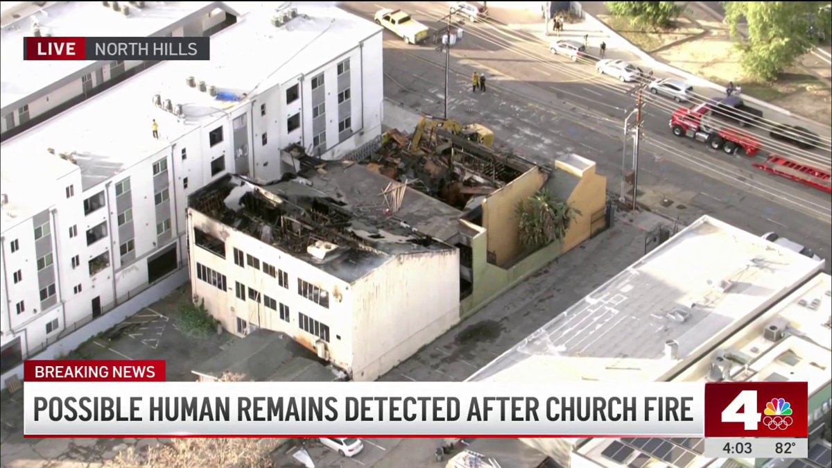 Possible human remains detected after North Hills fire – NBC Los Angeles