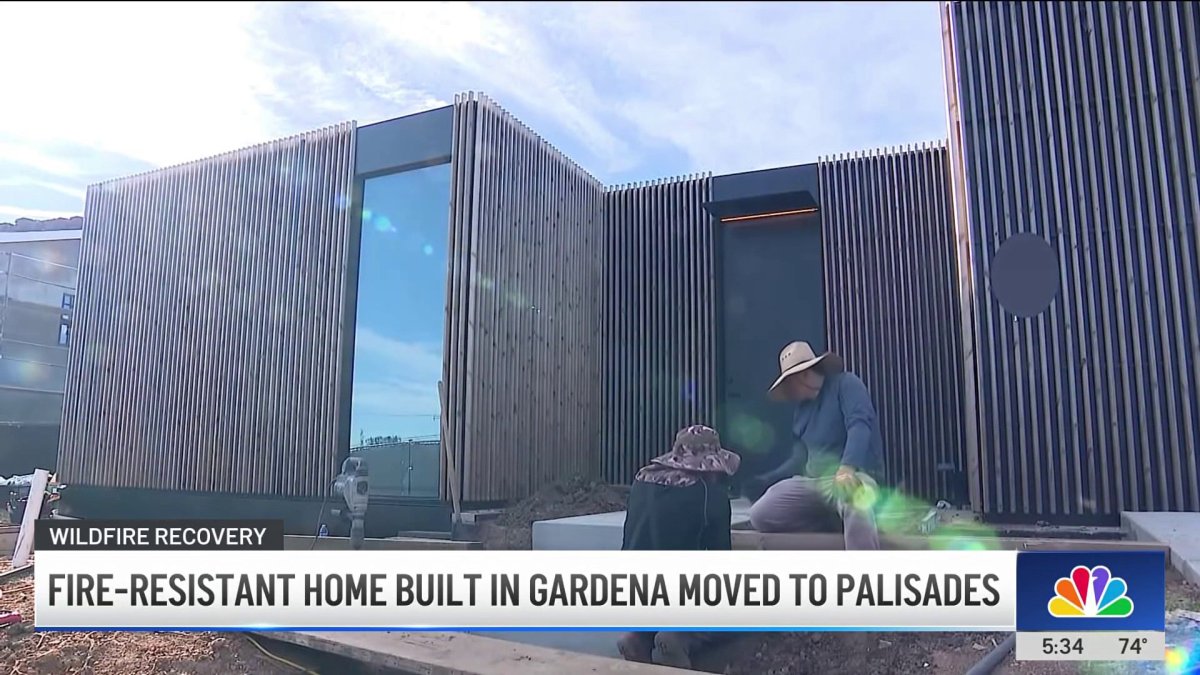 Fire-resistant home made in Gardena, moved to Palisades