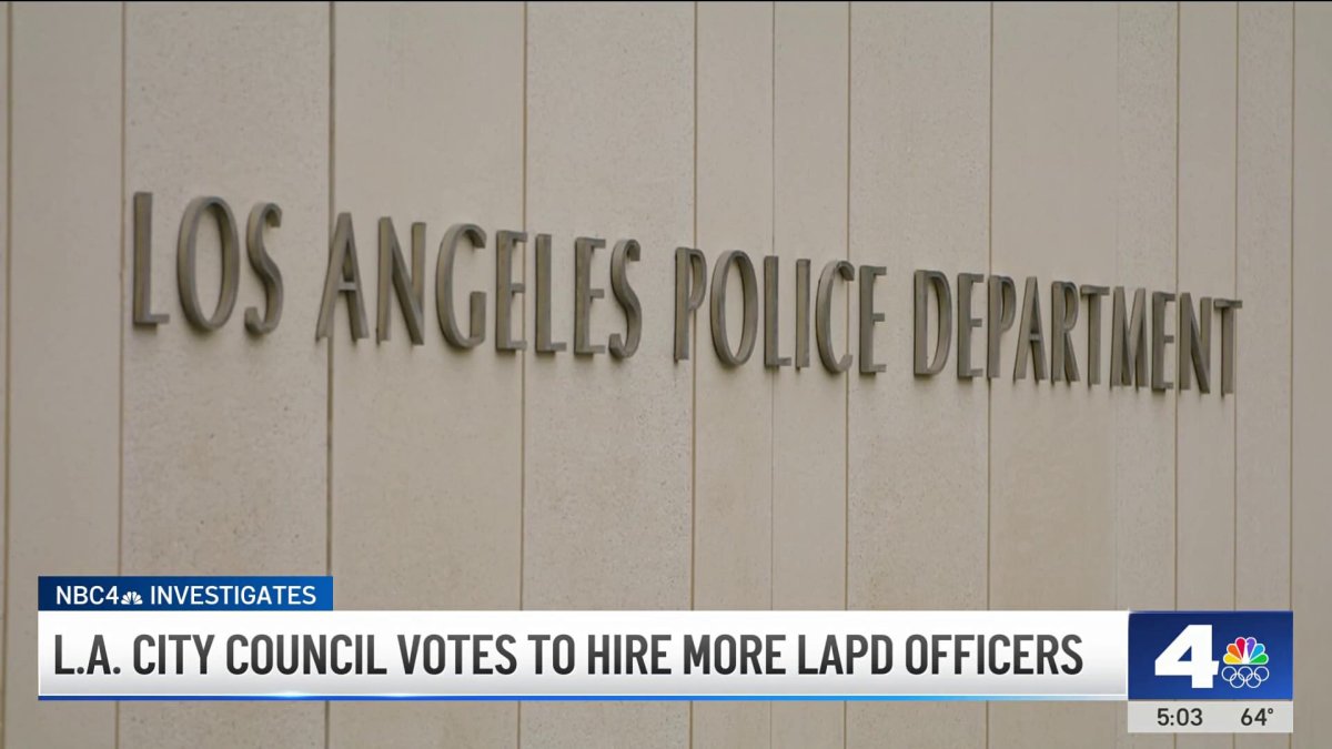 LA City Council votes to hire more LAPD officers – NBC Los Angeles