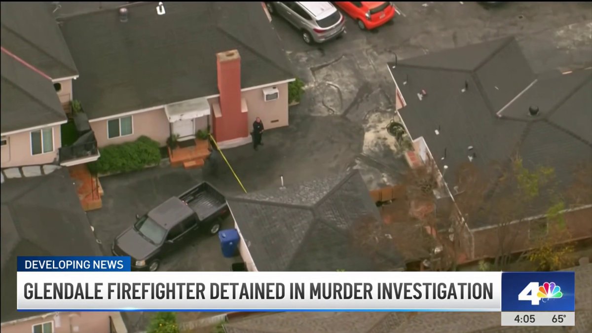 Glendale firefighter detained in murder investigation in North Hollywood