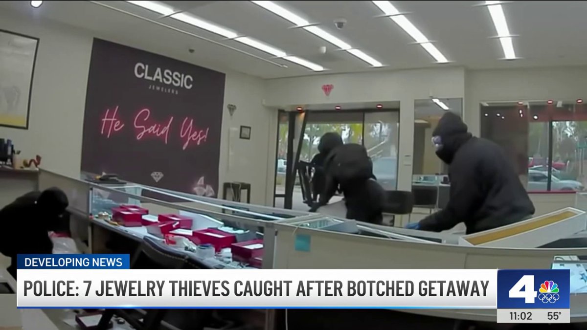 7 jewelry store thieves caught after botched getaway in Orange County ...