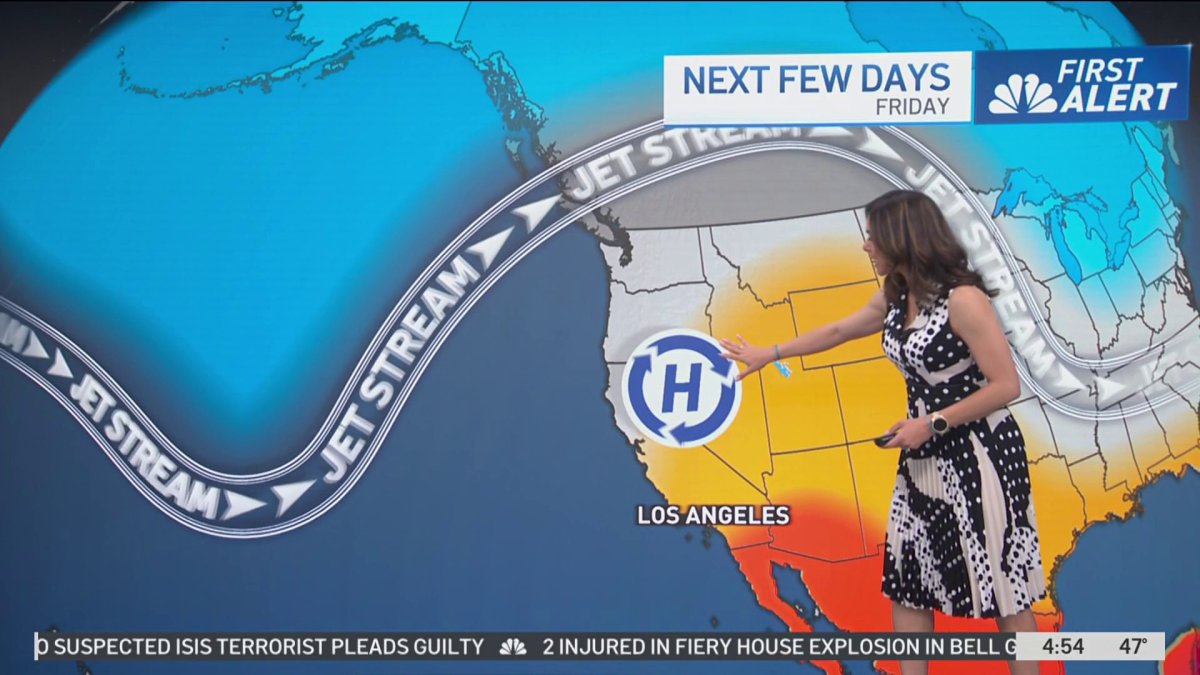 First Alert Forecast: Slightly cooler – NBC Los Angeles