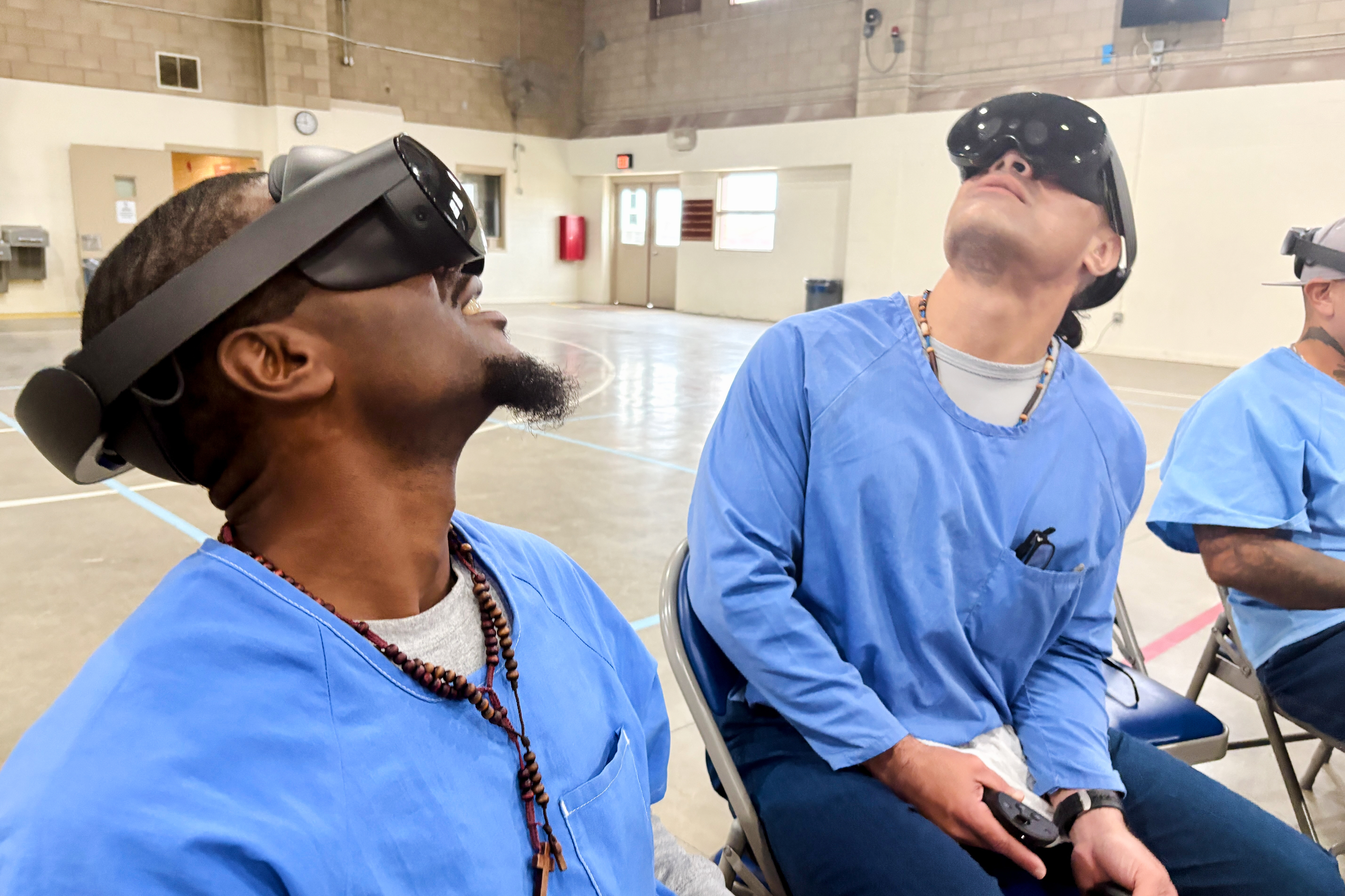 nbclosangeles.com - Haven Daley | The Associated Press, Christopher Weber | The Associated Press - VR headsets are 'hope machines' inside California prisons, offering escape and practical experience