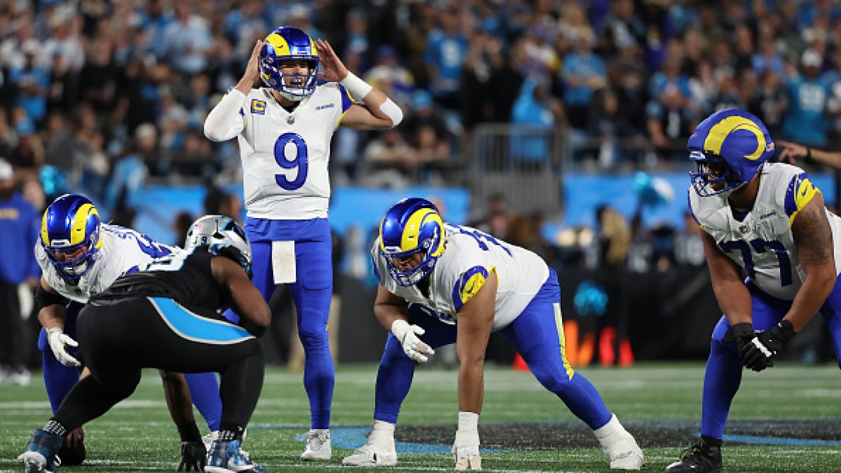 Rams rally late to survive scare by underdog Panthers in 34-31 victory in NFC Wild Card Game