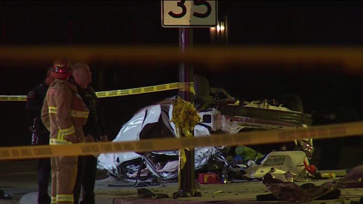 Driver ejected and killed in high-speed crash in Burbank
