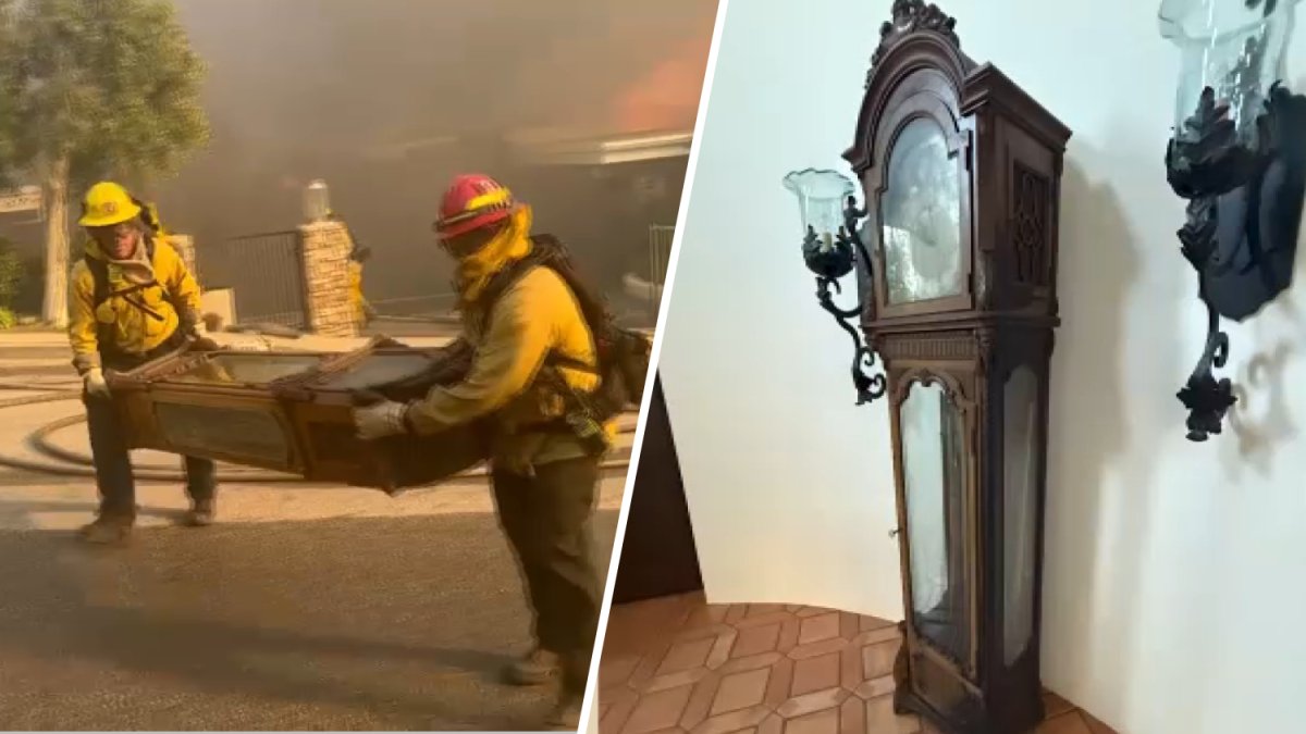 The Pacific Palisades family whose valuable keepsakes were saved by firefighters as flames ripped through the community last January reflected on the year...