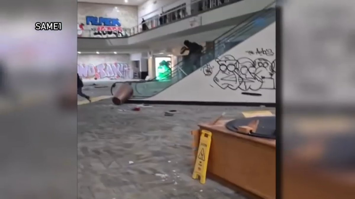 Video shows empty Westminster Mall overtaken by vandalism