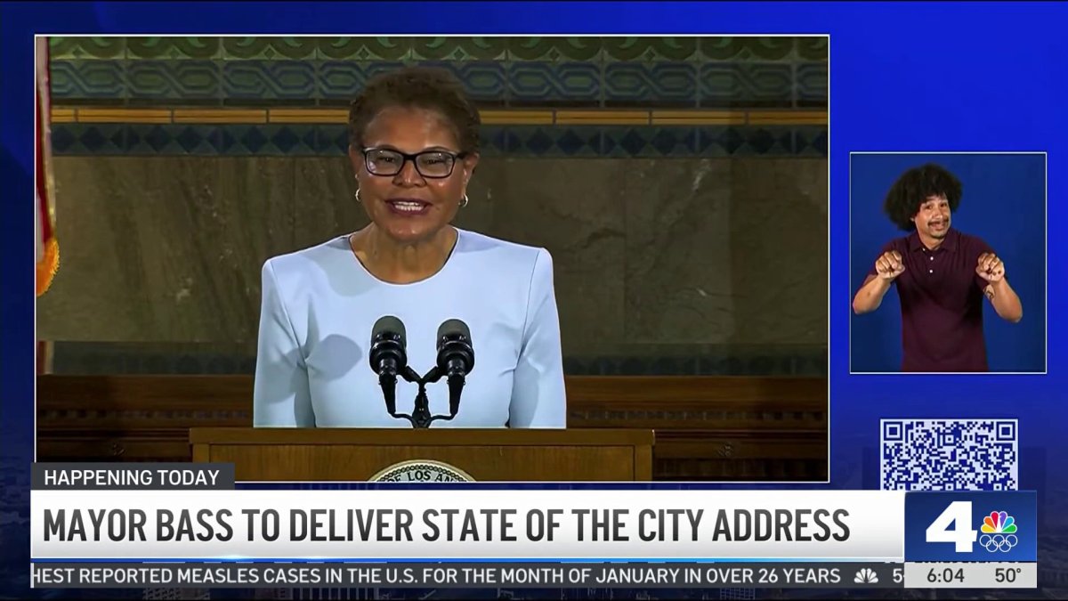 Mayor Bass to deliver State of the City address – NBC Los Angeles