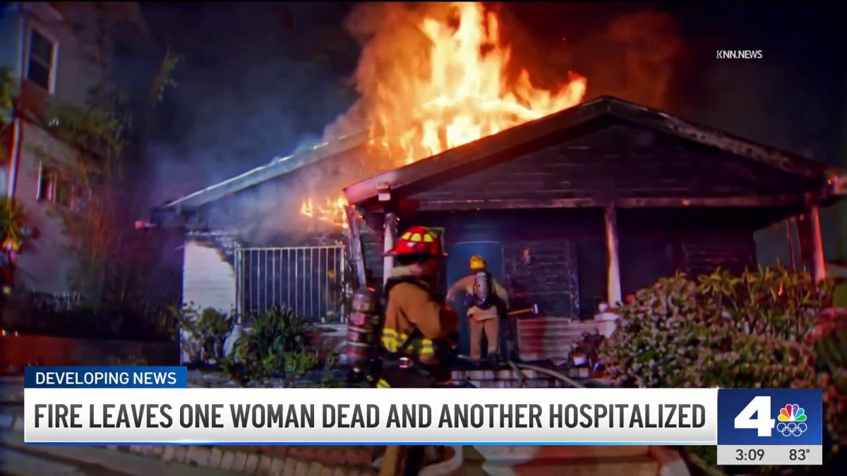 House fire in Hollywood kills a woman – NBC Los Angeles
