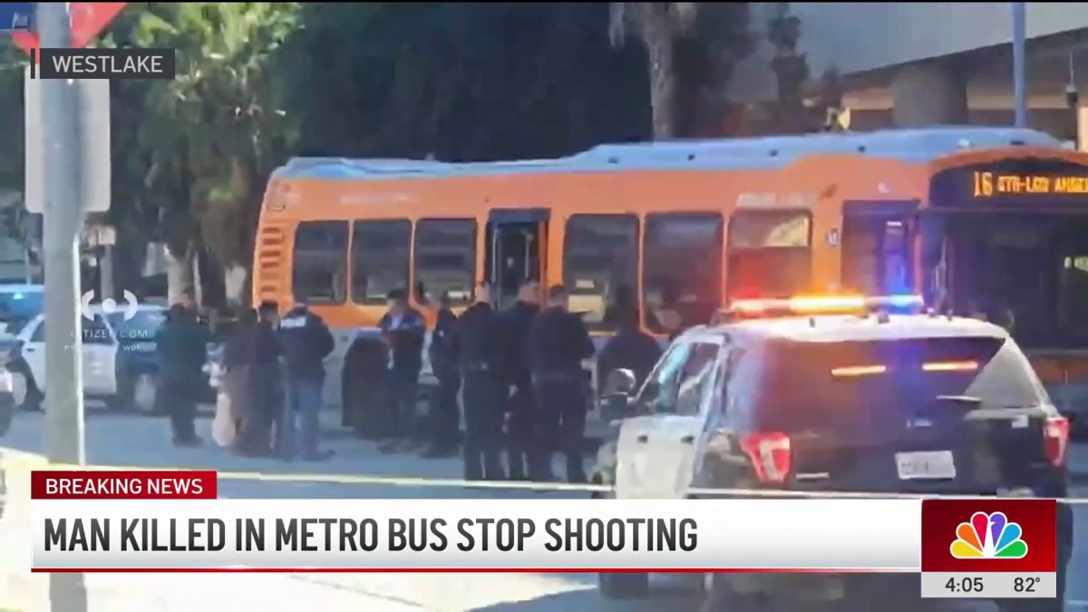 Man shot and killed at Metro bus stop in Westlake District – NBC Los ...
