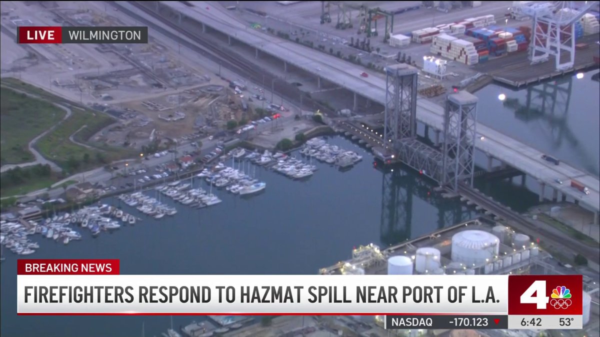 Firefighters respond to hazmat spill near port of LA – NBC Los Angeles