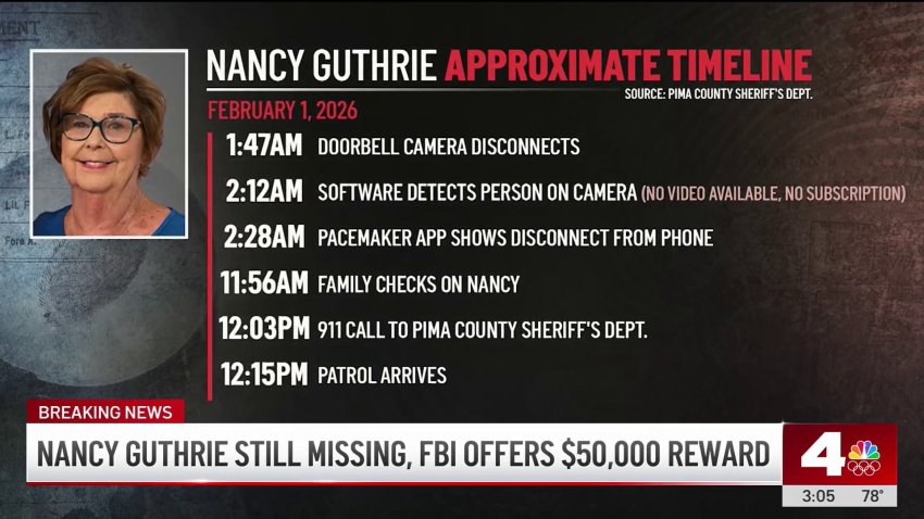 FBI offering $50K reward to find Nancy Guthrie