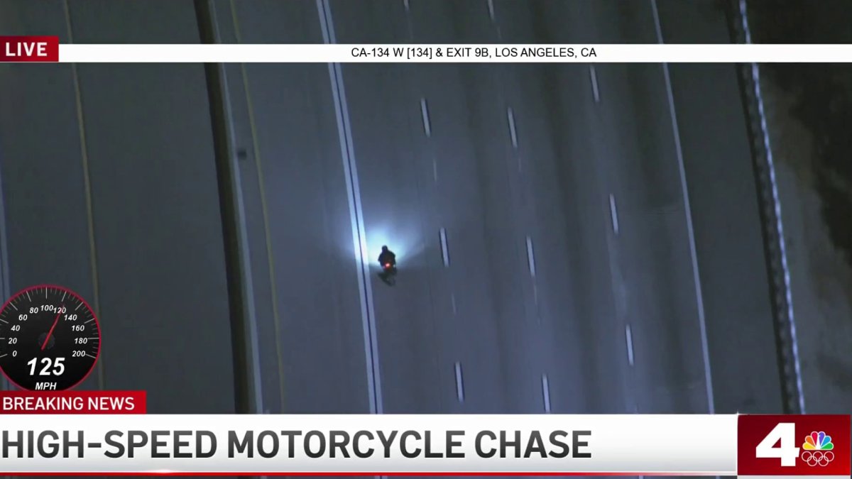 Motorcyle driver leads high-speed chase in the San Fernando and San ...