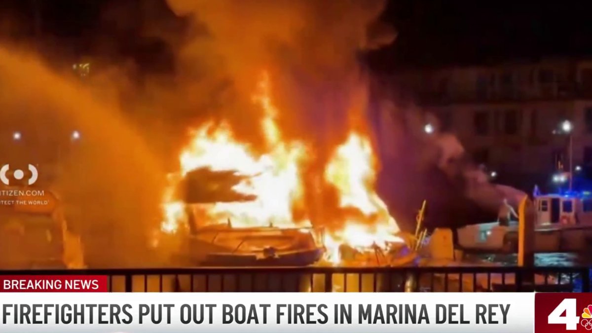 2 boats catch fire in Marina del Rey – NBC Los Angeles