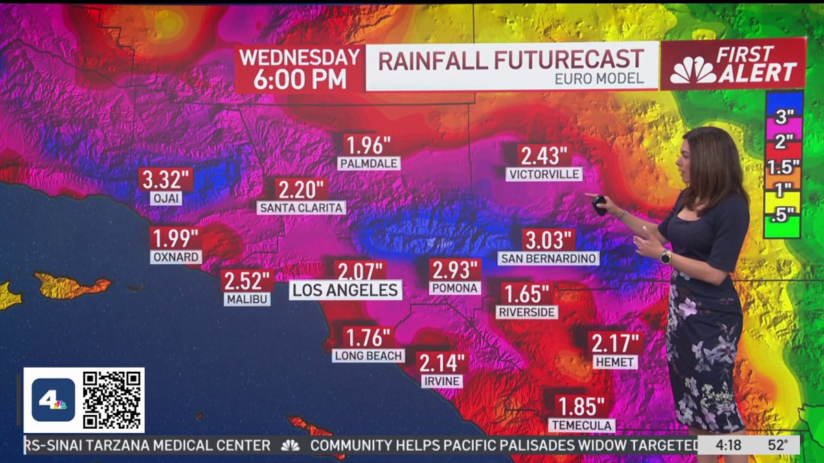 First Alert Forecast: Rain, thunderstorms – NBC Los Angeles
