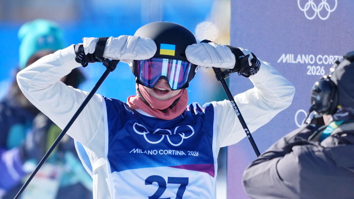 This Ukrainian Olympian got a surprise proposal at the finish line