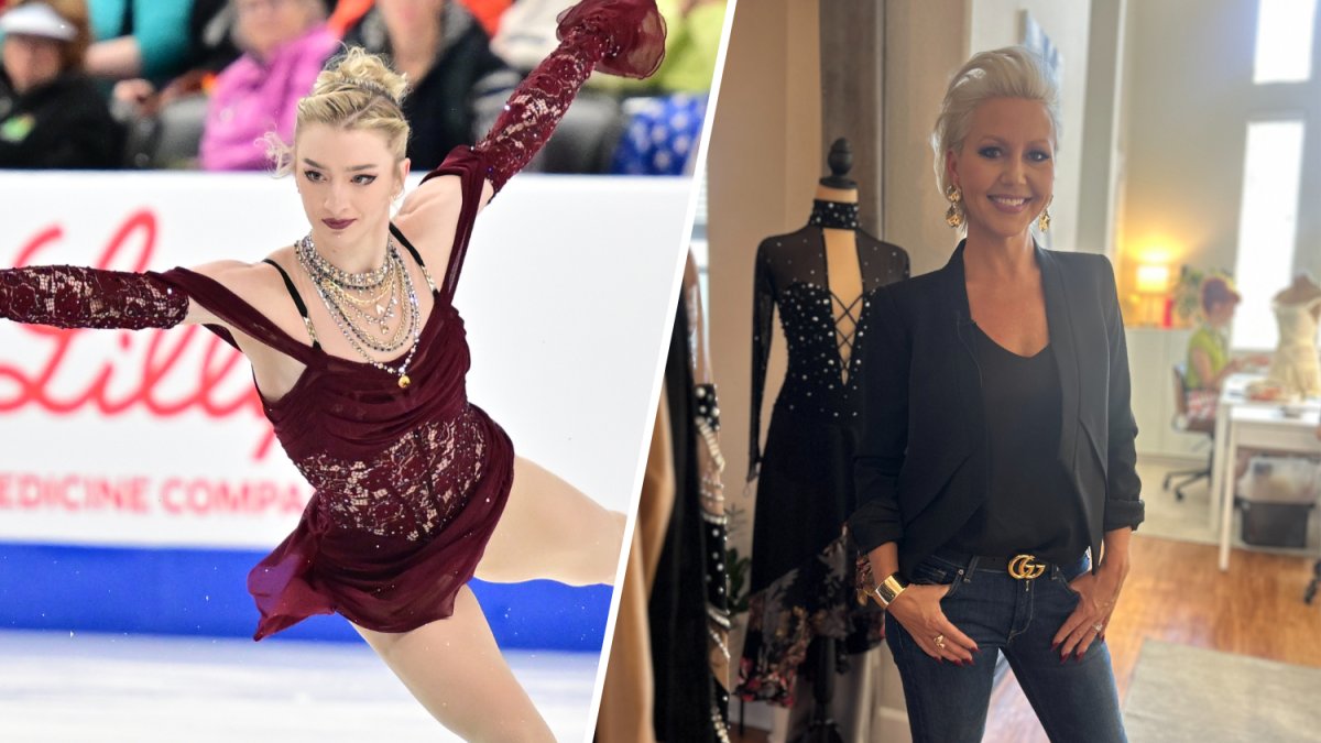 Meet the designer behind Amber Glenn's Madonna-inspired figure skating dress