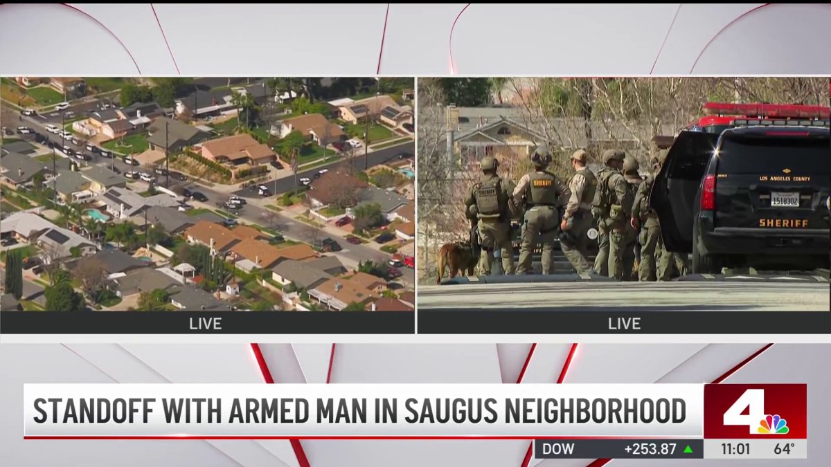 Deputies in standoff with armed man in Saugus – NBC Los Angeles