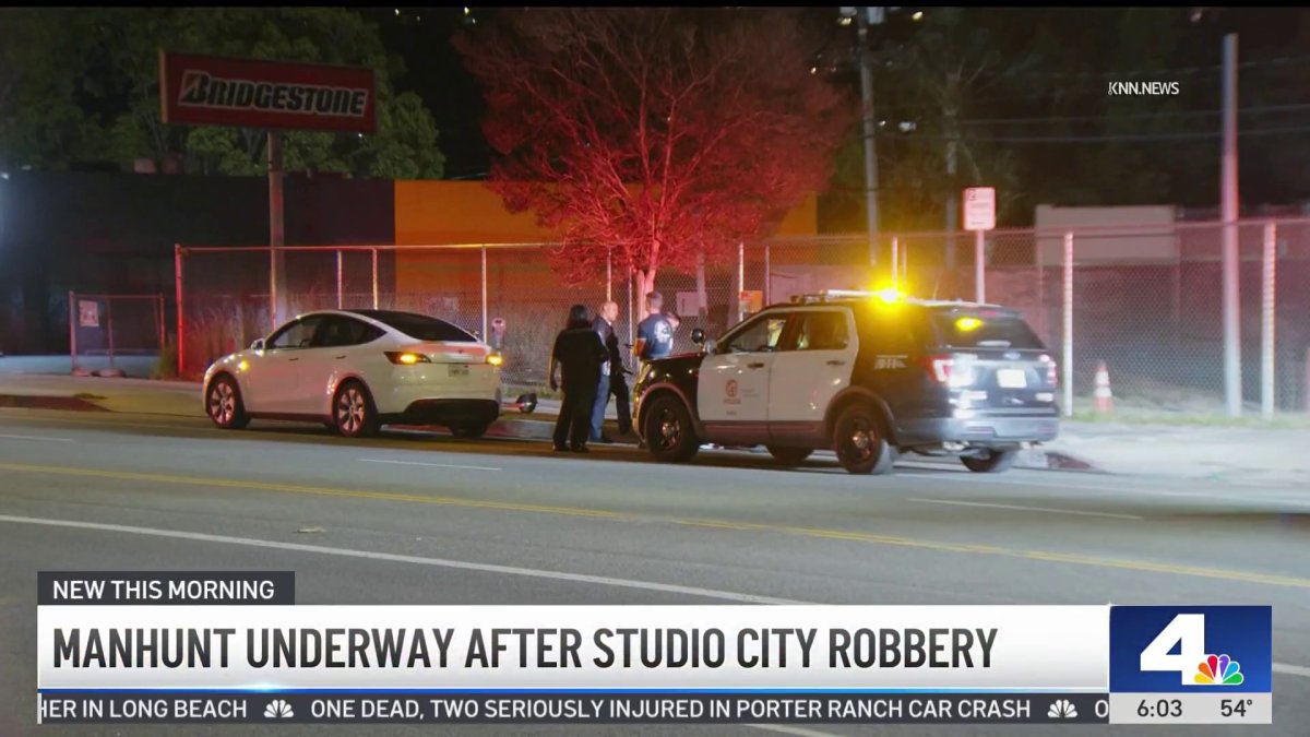Manhunt underway after Studio City robbery – NBC Los Angeles