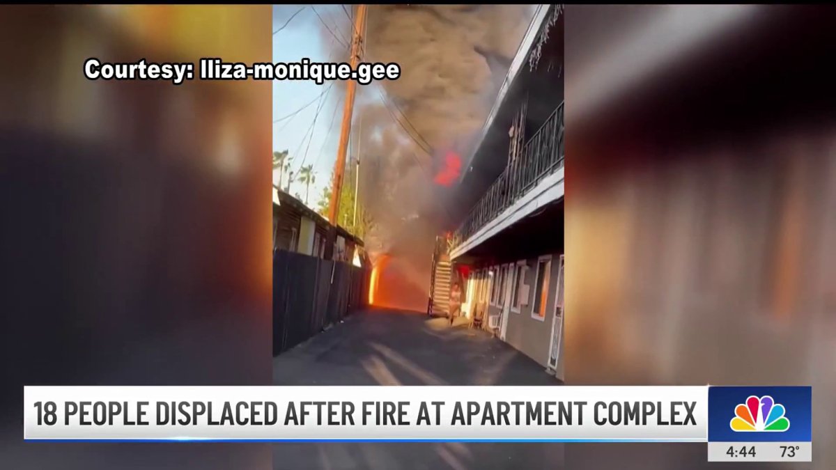 18 people displaced after San Bernardino apartment fire – NBC Los Angeles