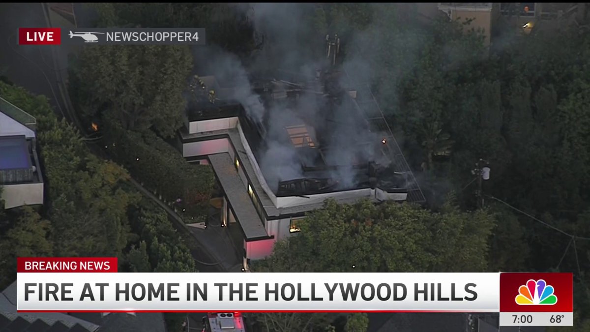 Fire breaks out at Hollywood Hills home – NBC Los Angeles
