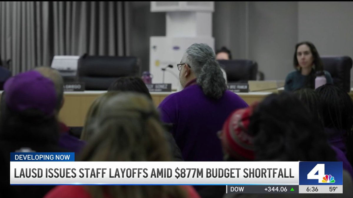 LAUSD issues staff layoffs amid $877M budget shortfall – NBC Los Angeles