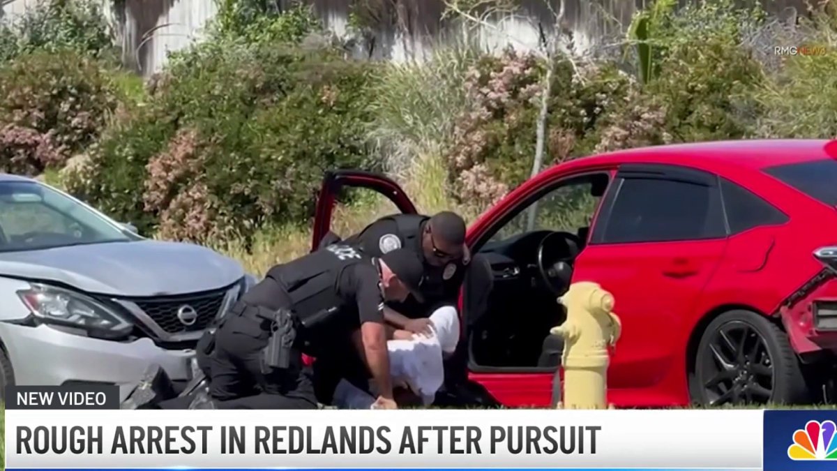 Police pursuit ends in forceful arrest in Redlands – NBC Los Angeles