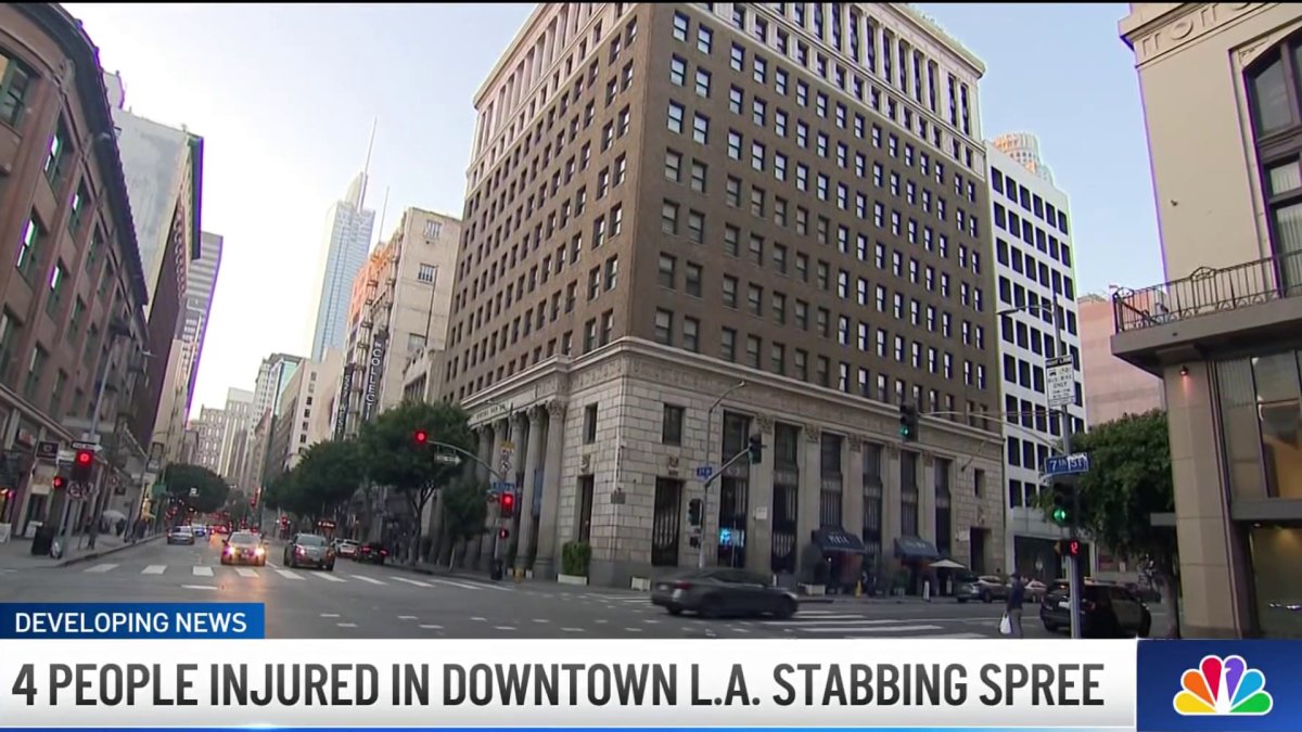 Multiple stabbing injures 4 in downtown LA – NBC Los Angeles
