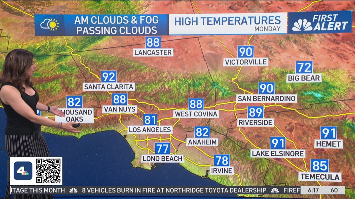 First Alert Forecast: Morning clouds – NBC Los Angeles