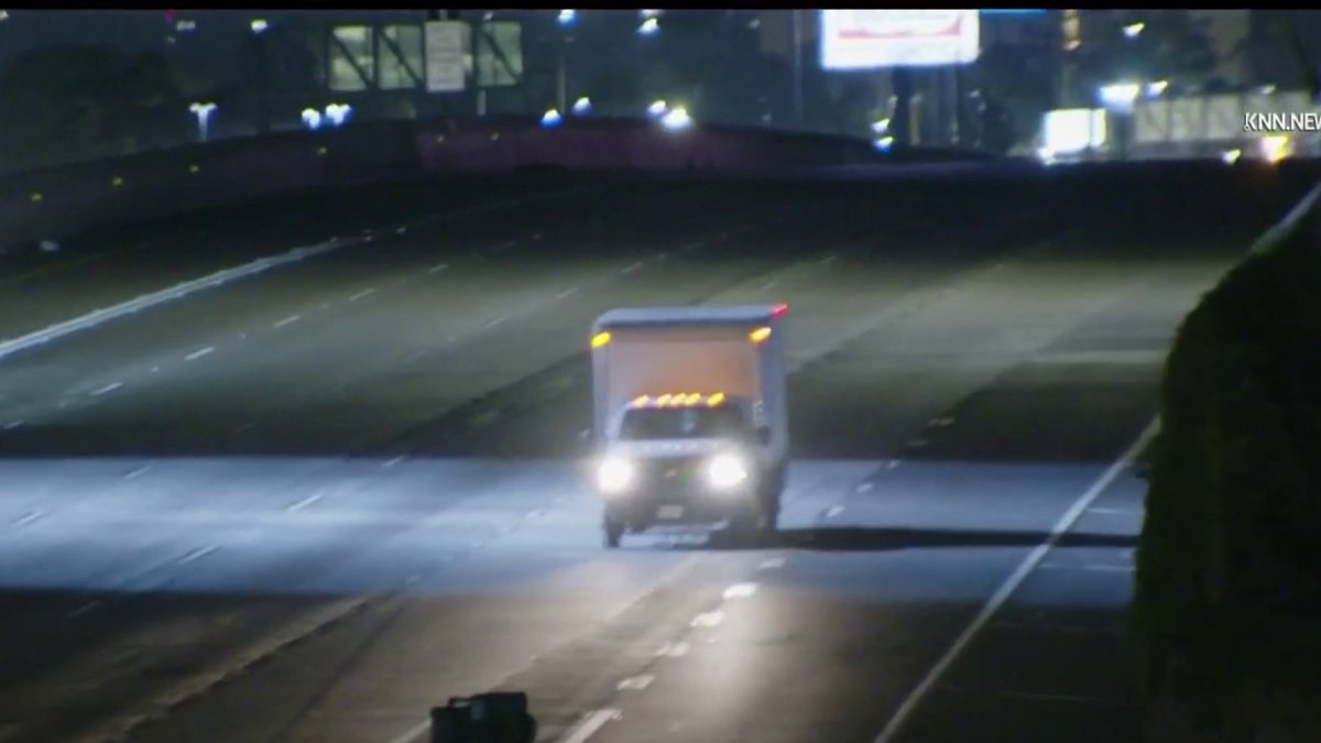 Man arrested after driving box truck wrong way on 60, 10 freeways – NBC ...