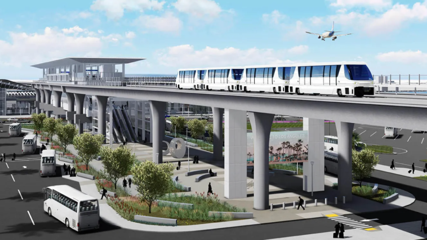 A rendering of the Intermodal Transportation Facility-East station, which will provide connection to Metro and the regional transportation system.