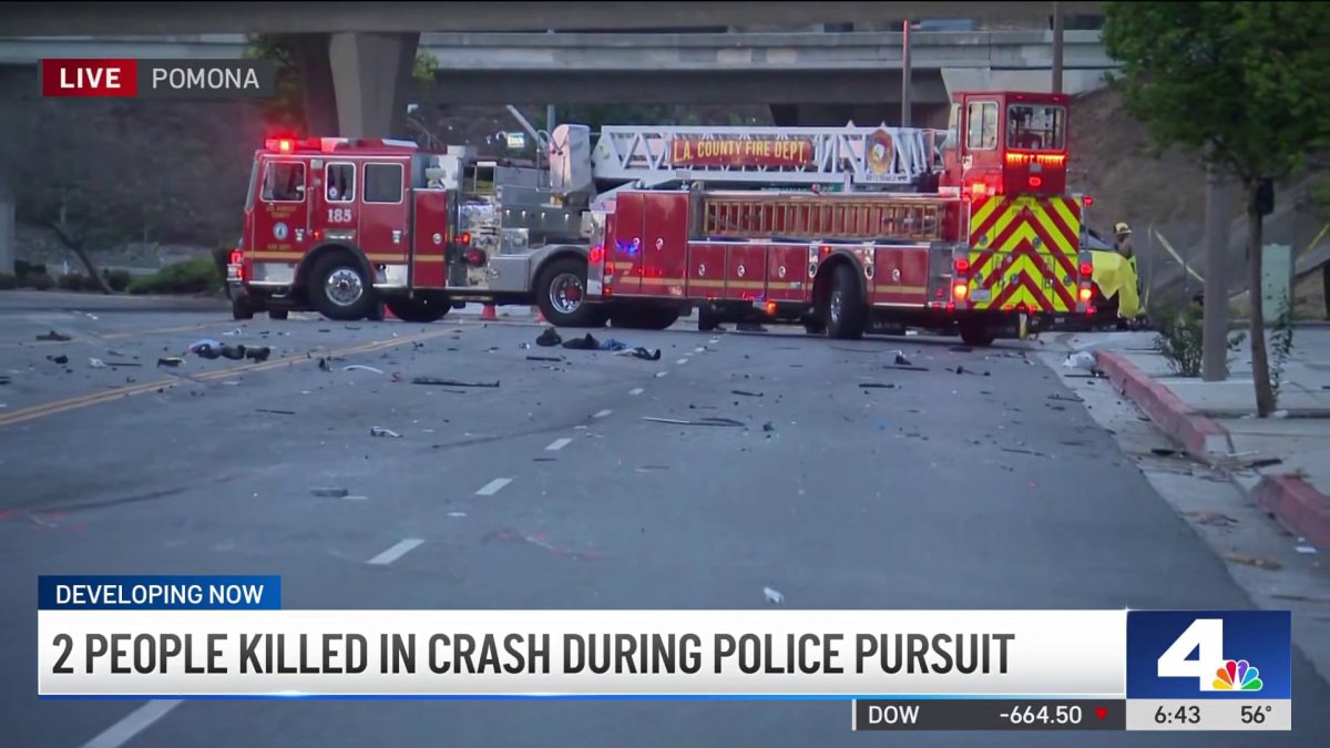 2 people killed in crash during police pursuit in Pomona – NBC Los Angeles