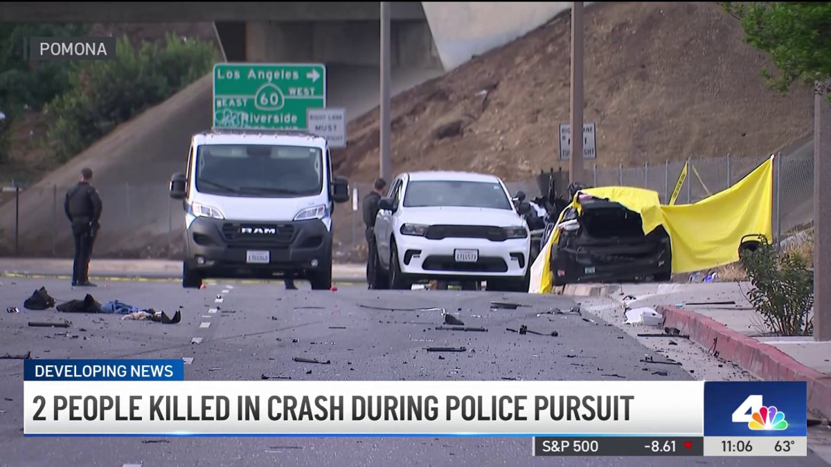2 killed in crash with pursuit driver in Pomona – NBC Los Angeles