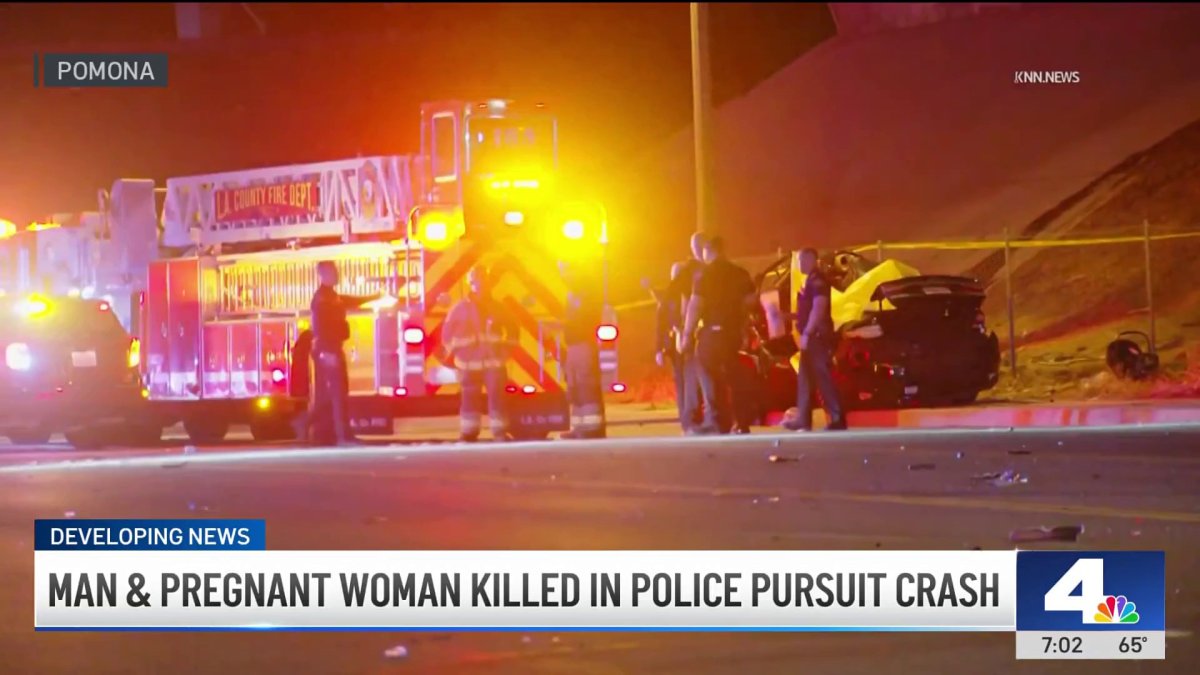 Innocent pregnant woman killed in Pomona pursuit crash – NBC Los Angeles