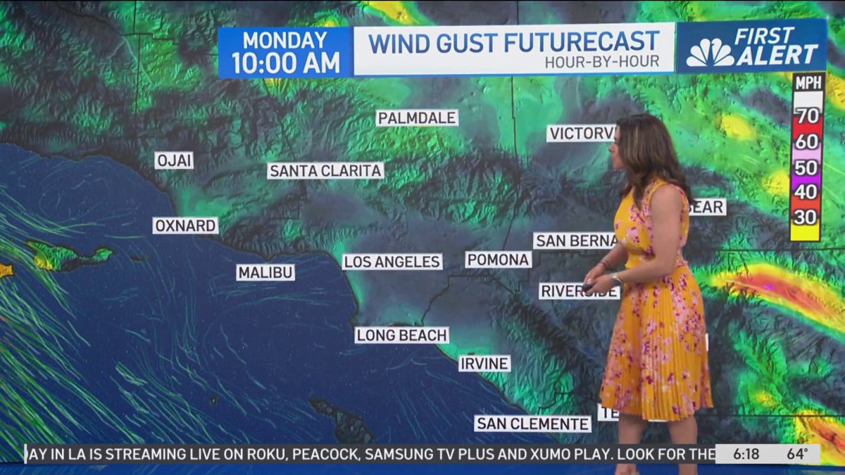 First Alert Forecast: Above normal temperatures – NBC Los Angeles