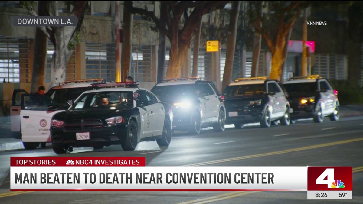 Man beaten to death near Los Angeles Convention Center – NBC Los Angeles