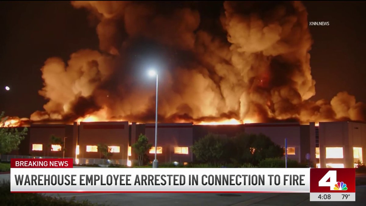 Employee arrested for arson after Ontario warehouse fire – NBC Los Angeles