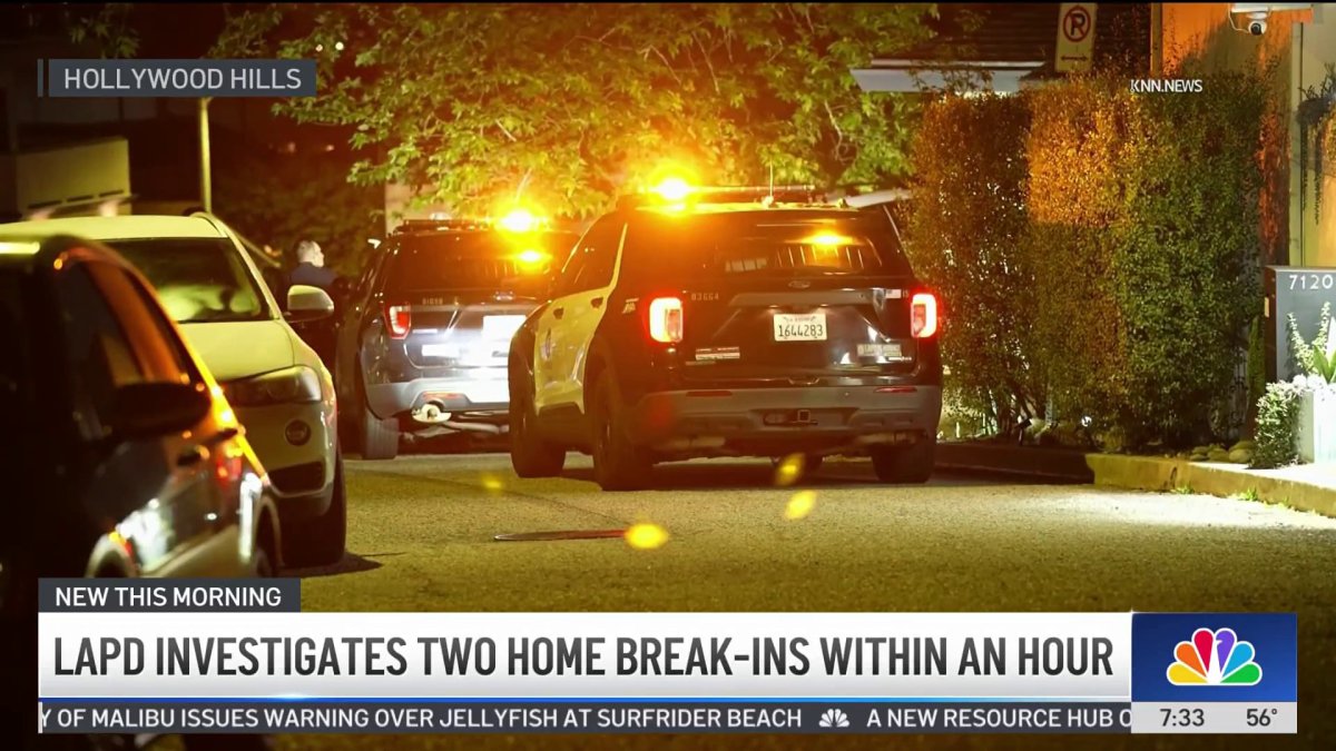 2 home break-ins reported in Sherman Oaks and Hollywood Hills – NBC Los ...