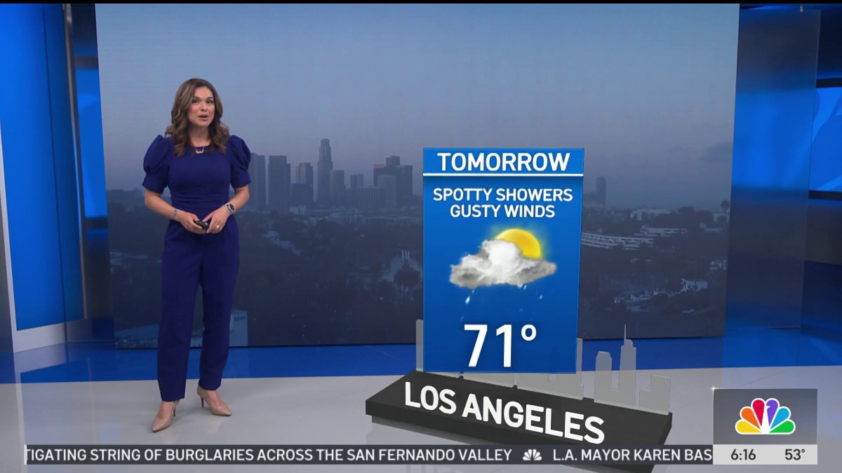 First Alert Forecast: Spotty showers on the way – NBC Los Angeles