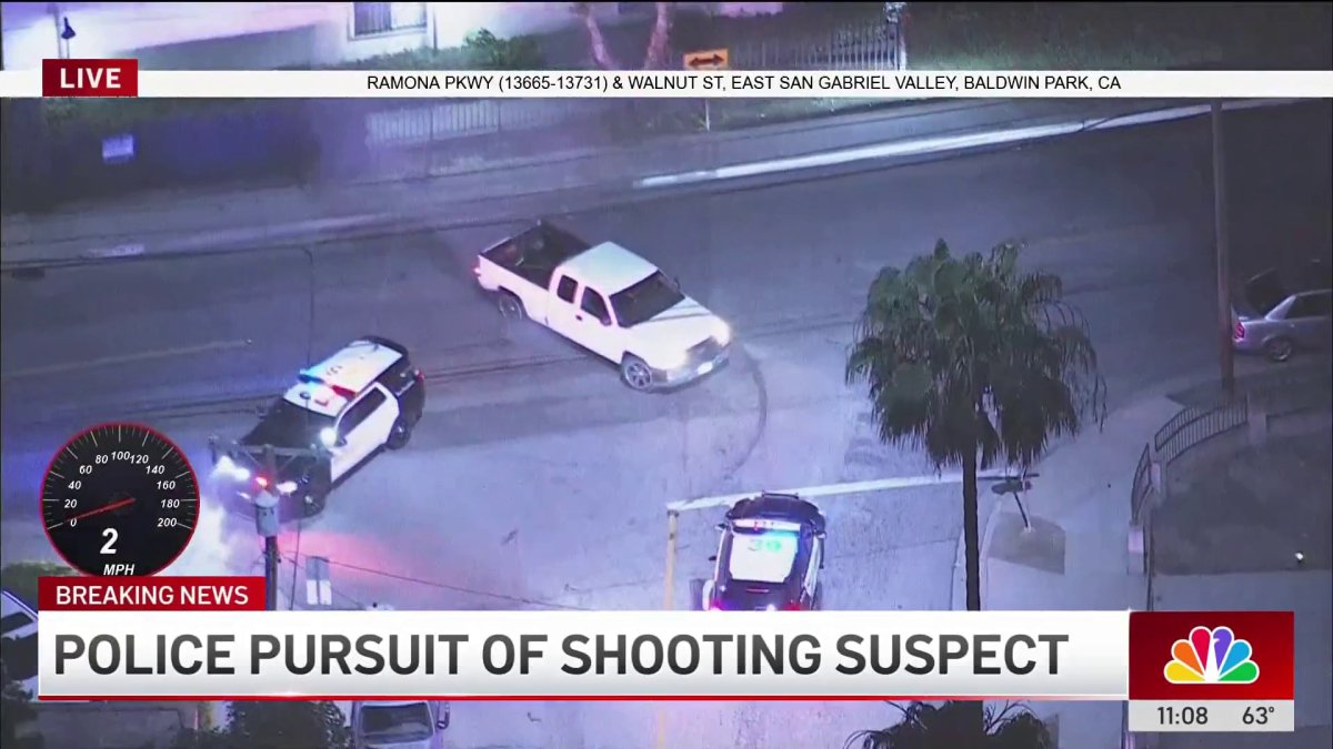Baldwin Park police chase ends with shooting suspect in custody – NBC ...