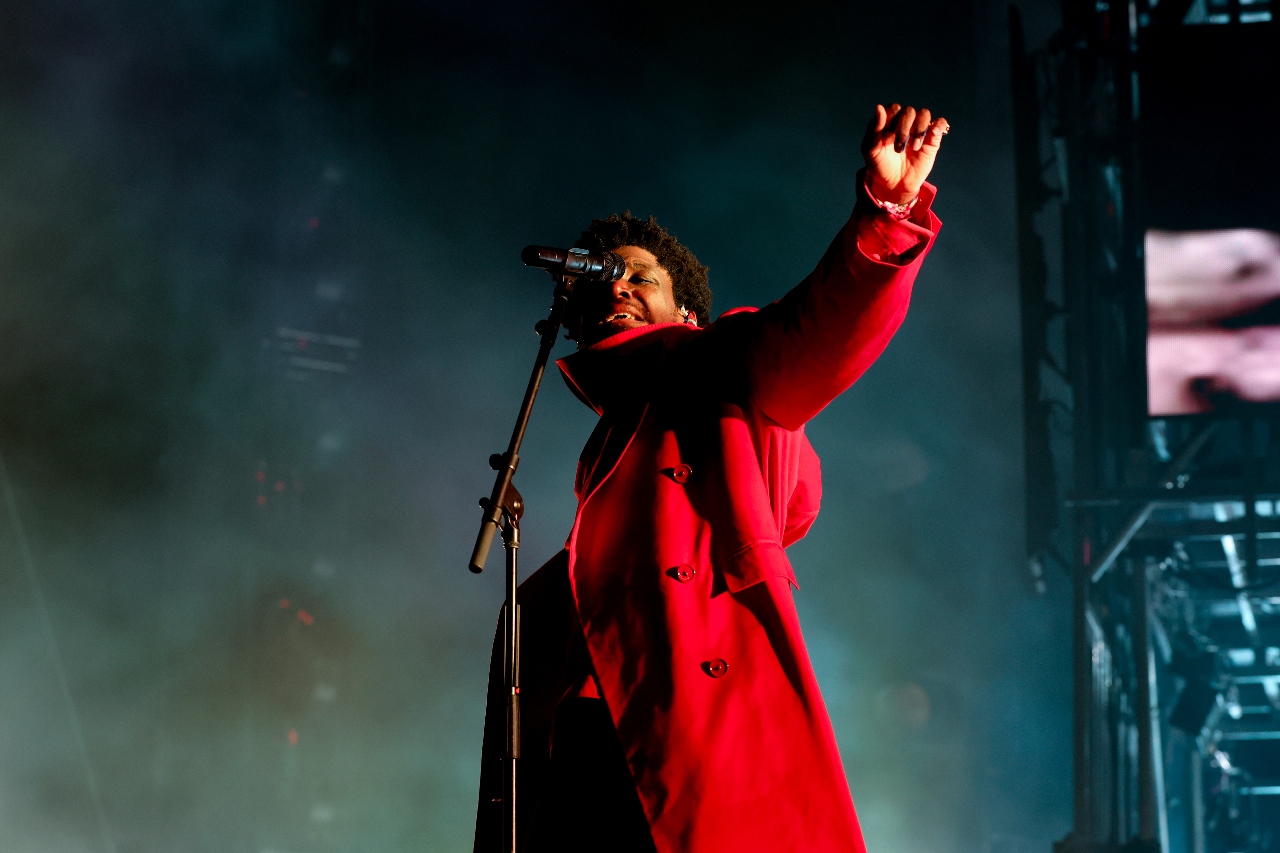 INDIO, CALIFORNIA – APRIL 11: Labrinth performs at the Outdoor Theatre during the 2026 Coachella Valley Music and Arts Festival at Empire Polo Club on April 11, 2026 in Indio, California. (Photo by Frazer Harrison/Getty Images for Coachella)