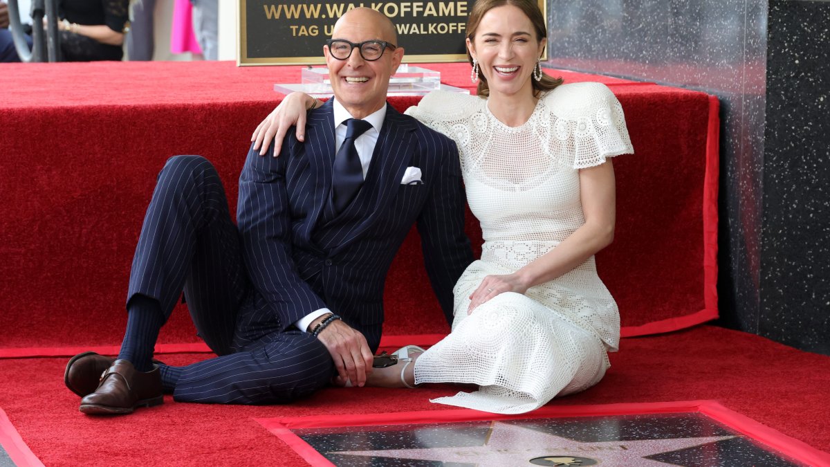 Emily Blunt and Stanley Tucci Receive Side-by-Side Hollywood Walk of Fame Stars Ahead of 'The Devil Wears Prada 2' Release — image 1