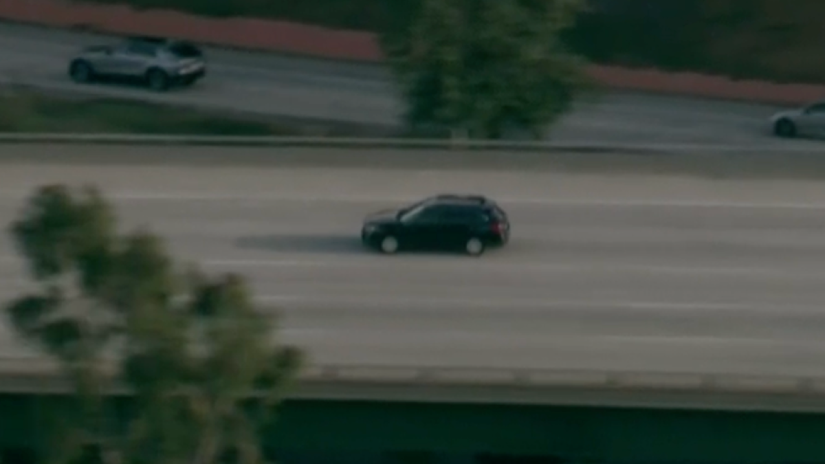 Authorities chase vehicle through Ventura, LA and San Bernardino counties