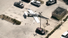 Small plane crashes upside-down in Pacoima store parking lot