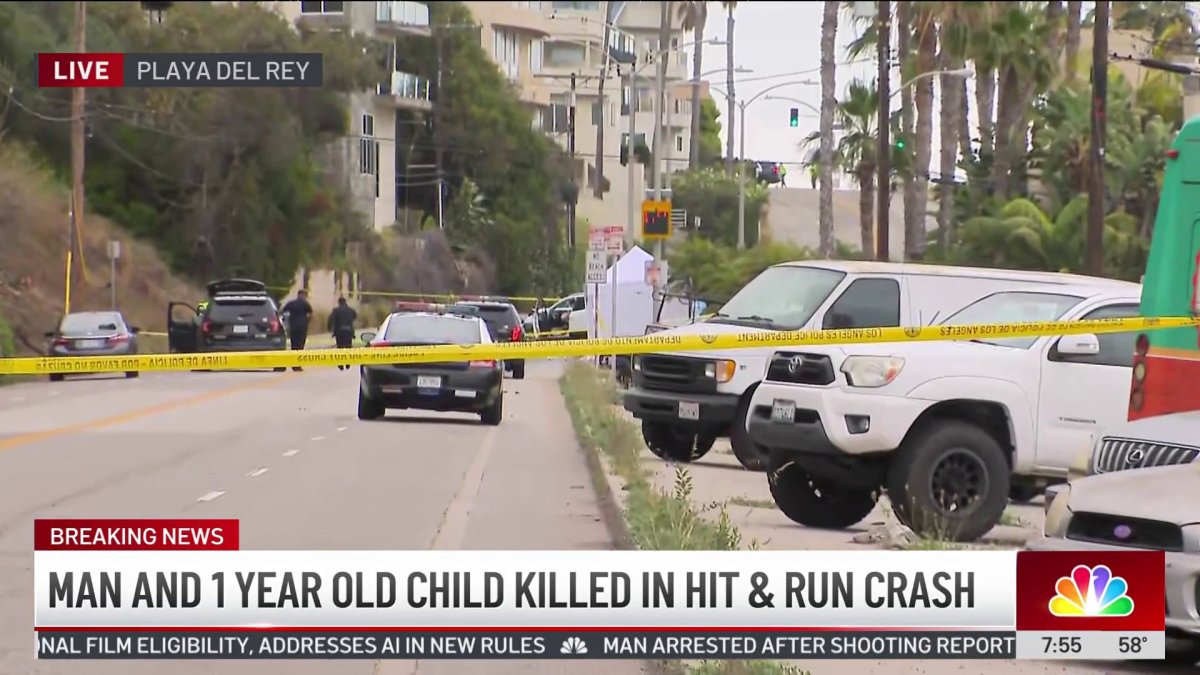 1-year-old child and man killed in hit-and-run in Playa del Rey – NBC ...